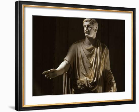 Tiberius 42 BC -37 AD, Second Roman Emperor, Marble Statue from the Vatican Collection-null-Framed Photographic Print