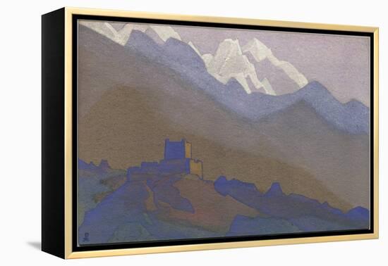 Tibet, Himalayas, 1936 (Tempera on Cardboard)-Nicholas Roerich-Framed Premier Image Canvas