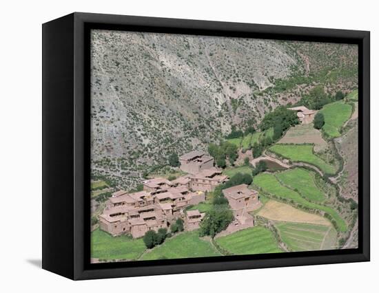 Tibetan Arable Farmers Villages, Qamdo, Tibet, China-Occidor Ltd-Framed Premier Image Canvas