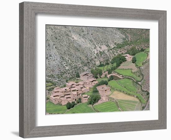 Tibetan Arable Farmers Villages, Qamdo, Tibet, China-Occidor Ltd-Framed Photographic Print