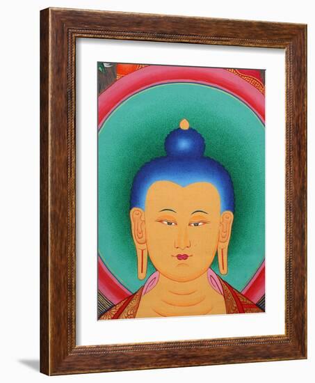 Tibetan Buddha Tanka-Fred de Noyelle-Framed Photographic Print