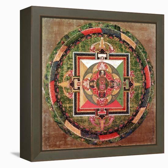 Tibetan Buddhist Mandala-null-Framed Premier Image Canvas