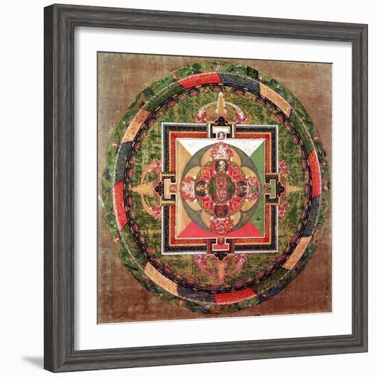 Tibetan Buddhist Mandala-null-Framed Premium Giclee Print