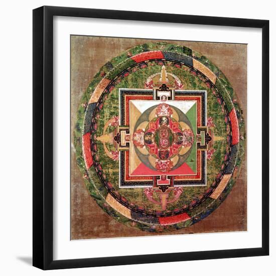 Tibetan Buddhist Mandala-null-Framed Giclee Print