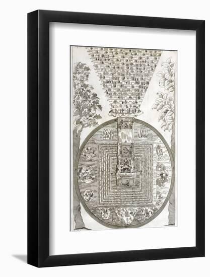 Tibetan Cosmology, 18th Century Artwork-null-Framed Photographic Print