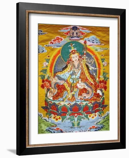 Tibetan Embroidered Scroll-null-Framed Photographic Print