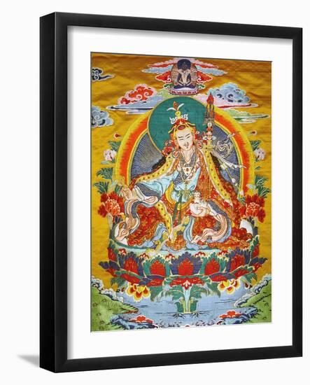 Tibetan Embroidered Scroll-null-Framed Photographic Print