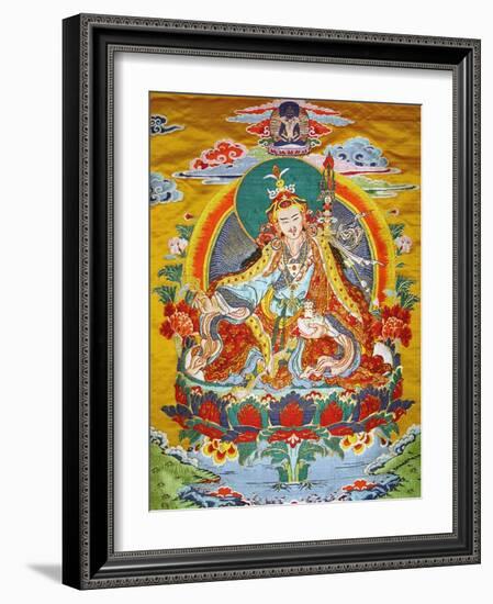 Tibetan Embroidered Scroll-null-Framed Photographic Print