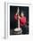 Tibetan Girl Making Butter Tea Inside the Yurt, Dingqing, Tibet, China-Keren Su-Framed Photographic Print