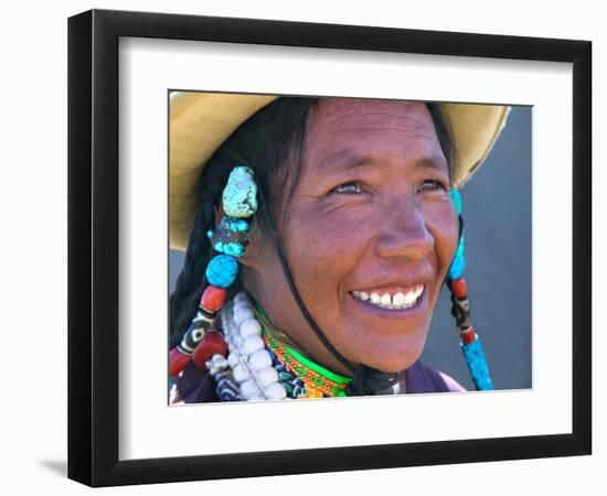 Tibetan Girl, Tibet, China-Keren Su-Framed Photographic Print