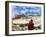 Tibetan Monk with Potala Palace, Lhasa, Tibet, China-Keren Su-Framed Photographic Print