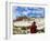 Tibetan Monk with Potala Palace, Lhasa, Tibet, China-Keren Su-Framed Photographic Print