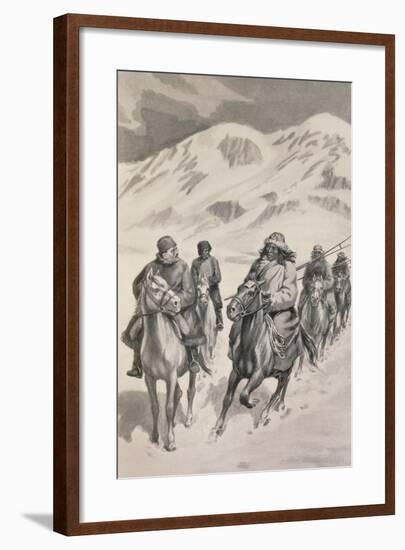 Tibetan People from Trans-Himalaya-null-Framed Giclee Print