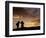 Tibetan Pilgrims on the High Plateau at Dusk, Tibet-Keren Su-Framed Photographic Print