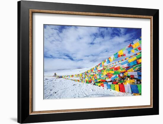 Tibetan Prayer Flags Tibet-null-Framed Art Print