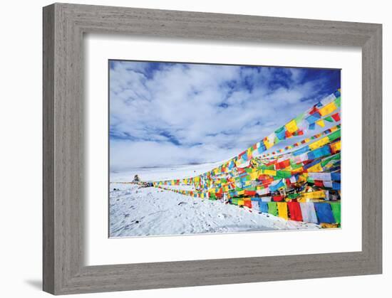 Tibetan Prayer Flags Tibet-null-Framed Art Print