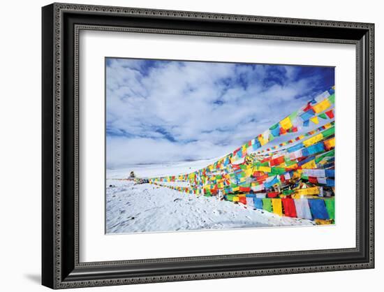 Tibetan Prayer Flags Tibet-null-Framed Art Print