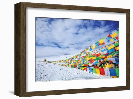 Tibetan Prayer Flags Tibet-null-Framed Art Print