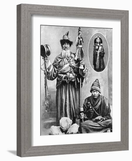 Tibetan Priests, 1936-Ewing Galloway-Framed Giclee Print