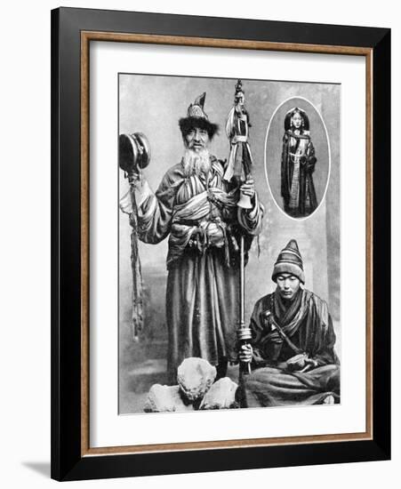 Tibetan Priests, 1936-Ewing Galloway-Framed Giclee Print