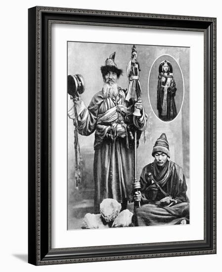 Tibetan Priests, 1936-Ewing Galloway-Framed Giclee Print
