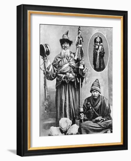 Tibetan Priests, 1936-Ewing Galloway-Framed Giclee Print