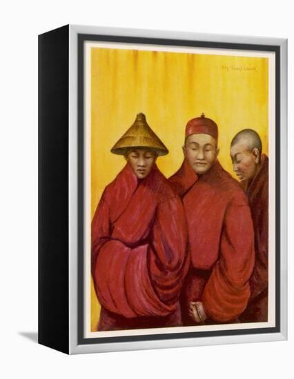 Tibetan Red Lamas-Henry Savage Landor-Framed Premier Image Canvas