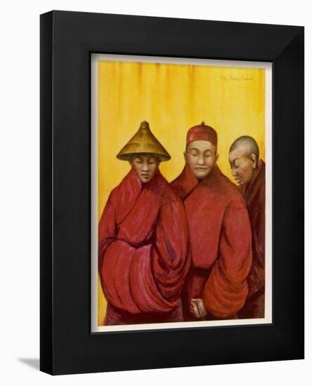 Tibetan Red Lamas-Henry Savage Landor-Framed Photographic Print