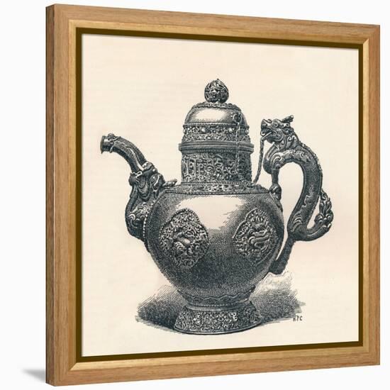 'Tibetan Tea-Pot with Dragon Spout and Handle Showing Chinese Influence', c1904-Unknown-Framed Premier Image Canvas