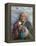 Tibetan Woman Holding Praying Wheel in Sakya Monastery, Tibet, China-Keren Su-Framed Premier Image Canvas