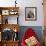 Tibetan Woman Holding Praying Wheel in Sakya Monastery, Tibet, China-Keren Su-Framed Photographic Print displayed on a wall