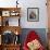 Tibetan Woman Holding Praying Wheel in Sakya Monastery, Tibet, China-Keren Su-Framed Photographic Print displayed on a wall