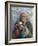 Tibetan Woman Holding Praying Wheel in Sakya Monastery, Tibet, China-Keren Su-Framed Photographic Print