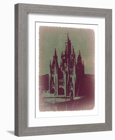 Tibidabo Barcelona-NaxArt-Framed Art Print