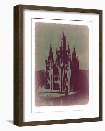 Tibidabo Barcelona-NaxArt-Framed Art Print