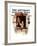 "Ticket Agent" Saturday Evening Post Cover, April 24,1937-Norman Rockwell-Framed Giclee Print