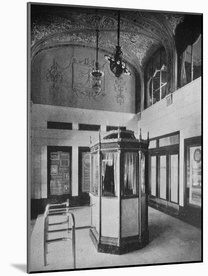 Ticket booth and lobby, World Theater, Omaha, Nebraska, 1925-null-Mounted Photographic Print