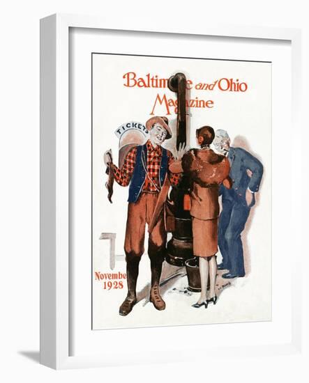 Ticket Counter 1928-Virginia Louise Moberly-Framed Giclee Print
