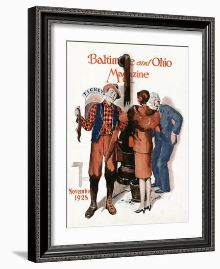 Ticket Counter 1928-Virginia Louise Moberly-Framed Giclee Print