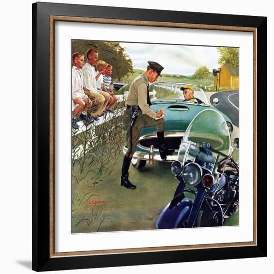 "Ticket for Roadster", April 27, 1957-George Hughes-Framed Giclee Print