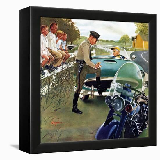 "Ticket for Roadster", April 27, 1957-George Hughes-Framed Premier Image Canvas