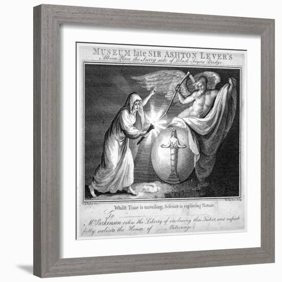 Ticket for the Leverian Museum, Albion Place, Southwark, London, C1805-William Skelton-Framed Giclee Print