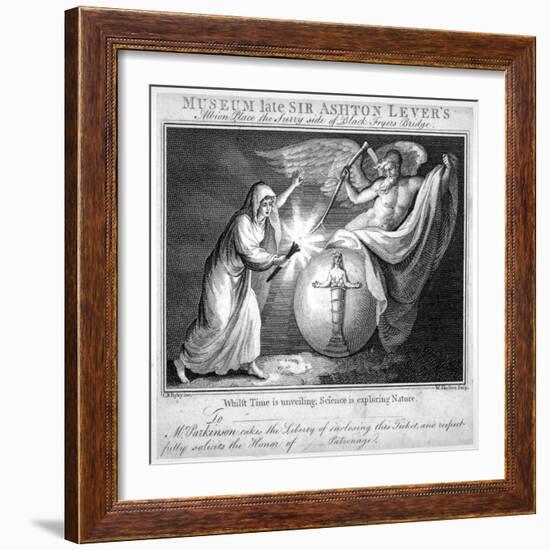 Ticket for the Leverian Museum, Albion Place, Southwark, London, C1805-William Skelton-Framed Giclee Print