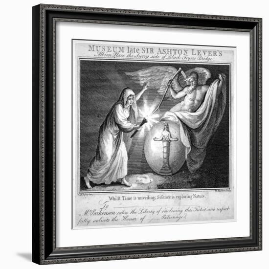 Ticket for the Leverian Museum, Albion Place, Southwark, London, C1805-William Skelton-Framed Giclee Print