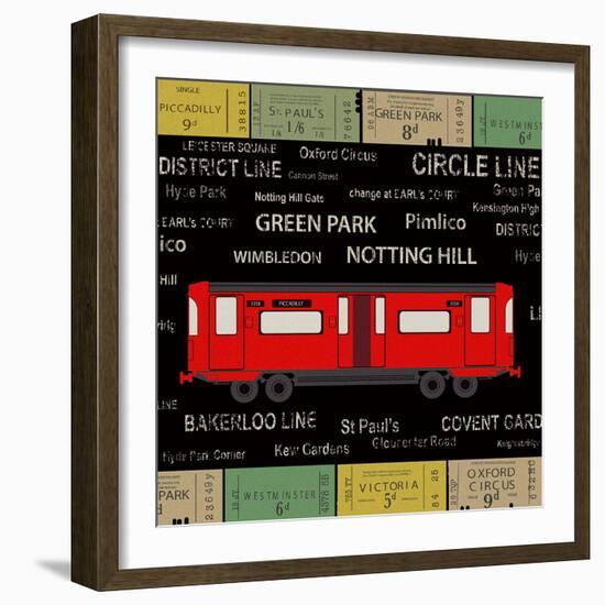 Ticket Please II-The Vintage Collection-Framed Art Print