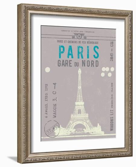 Ticket to Paris-The Vintage Collection-Framed Art Print