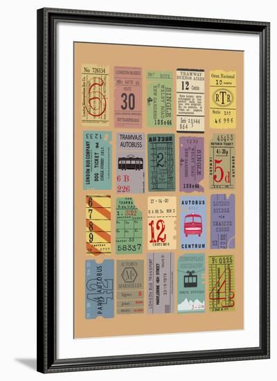 Ticket to Ride-The Vintage Collection-Framed Giclee Print