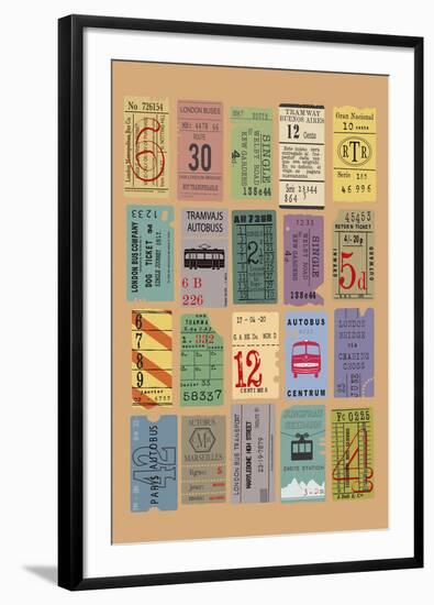 Ticket to Ride-The Vintage Collection-Framed Giclee Print