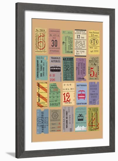 Ticket to Ride-The Vintage Collection-Framed Giclee Print