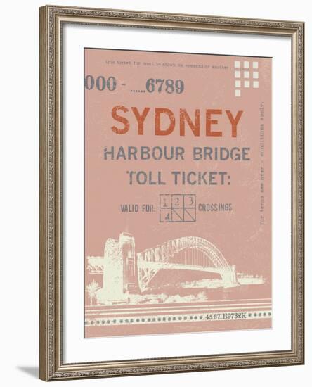 Ticket to Sydney-The Vintage Collection-Framed Giclee Print